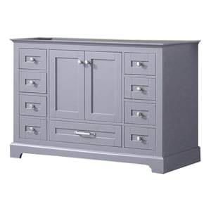 Lexora Home Dukes 48&quot Vanity Cabinet in Dark Gray