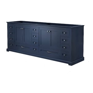 Lexora Home Dukes 84&quot Vanity Cabinet in Navy Blue