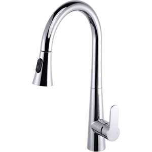 lexora home furio brass kitchen faucet with pull out sprayer