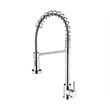 Lexora Home Lanuvio Brass Kitchen Faucet with Pull Out Sprayer in Chrome