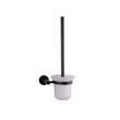 Lexora Home Bagno Nera Stainless Steel Toilet Brush in Matte Black