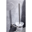 Lexora Home Bagno Nera Stainless Steel Toilet Brush in Satin Nickel