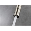 Lexora Home Olivi Brass Kitchen Faucet with Pull Out Sprayer in Brushed Nickel