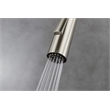 Lexora Home Olivi Brass Kitchen Faucet with Pull Out Sprayer in Brushed Nickel