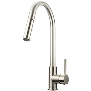 lexora home olivi brass kitchen faucet with pull out sprayer