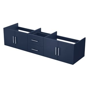 Lexora Home Geneva 80&quot Vanity Cabinet in Navy Blue