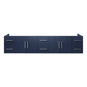 Lexora Home Geneva 84&quot Vanity Cabinet in Navy Blue