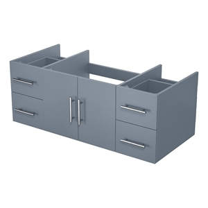 Lexora Home Geneva 48&quot Vanity Cabinet in Dark Gray