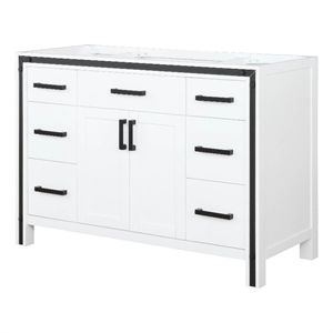 Lexora Home Ziva 48&quot Vanity Cabinet in White