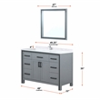 Lexora Home Ziva 48
