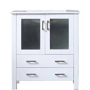 Lexora Home Volez 30&quot Single Vanity with Integrated Sink in White