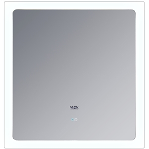 Lexora Home Lugano 30&quot x 32&quot LED Mirror with Defogger
