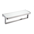 Lexora Home Bagno Lucido Stainless Steel Towel Holder in Matte Black