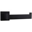 Lexora Home Bagno Lucido Stainless Steel Toilet Paper Holder in Matte Black
