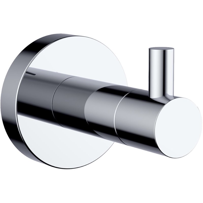Lexora Home Bagno Nera Stainless Steel Robe Hook in Chrome
