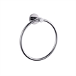 Lexora Home Bagno Nera Stainless Steel Towel Ring in Chrome