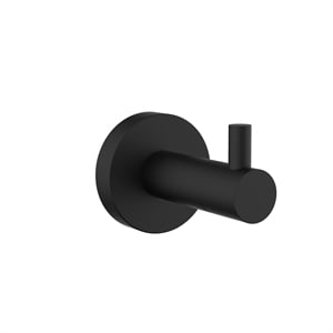 Lexora Home Bagno Nera Stainless Steel Robe Hook in Matte Black
