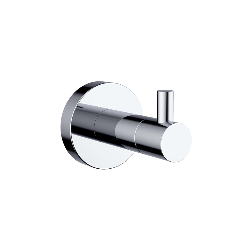 Lexora Home Bagno Nera Stainless Steel Robe Hook in Matte Black