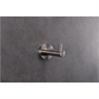 Lexora Home Bagno Nera Stainless Steel Robe Hook in Matte Black