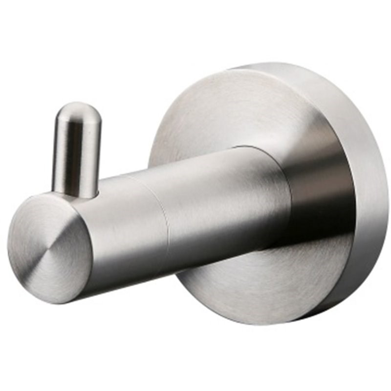Lexora Home Bagno Nera Stainless Steel Robe Hook in Satin Nickel