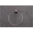 Lexora Home Bagno Nera Stainless Steel Towel Ring in Satin Nickel