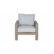 Aruba Aluminum Frame Club Chair with Cushion in Handpainted Taupe