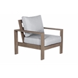 Aruba Aluminum Frame Club Chair with Cushion in Handpainted Taupe