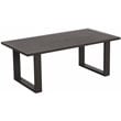 Atlantis Aluminum Frame Coffee Table in Brown