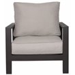 Atlantis Aluminum Frame Deep Seating Set for 6 in Brown/Silver Cushion