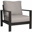 Atlantis Aluminum Frame Deep Seating Set for 6 in Brown/Silver Cushion