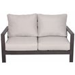 Atlantis Aluminum Frame Deep Seating Set for 6 in Brown/Silver Cushion