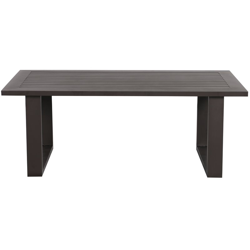 Atlantis Aluminum Frame Deep Seating Set for 6 in Brown/Silver Cushion