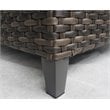 Barbados Two-Tone Dark Gray/Light Gray Wicker Coffee Table