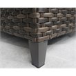 Barbados Two-Tone Dark Gray/Light Gray Wicker Middle in Charcoal Cushion
