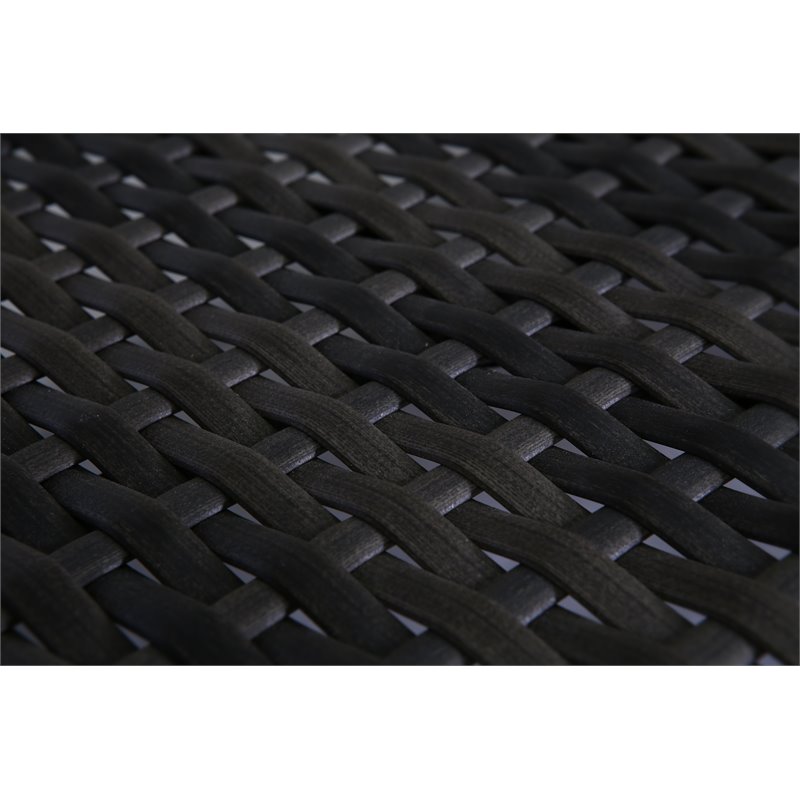 Bora Bora Two-Tone Wicker Rattan Bar Chair in Charcoal Cushion