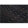 Bora Bora Two-Tone Wicker Rattan Ottoman in Charcoal Cushion
