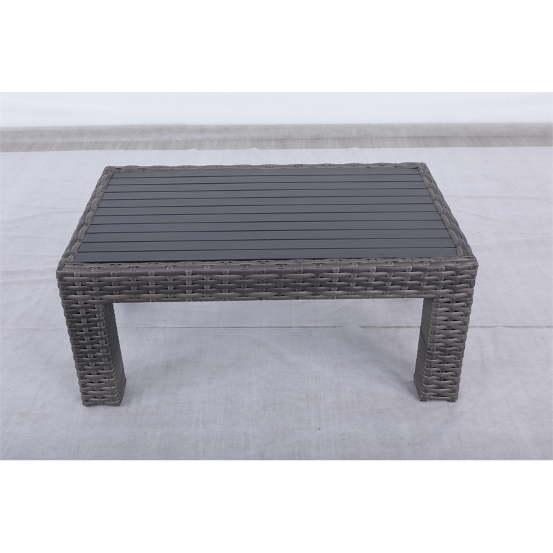 Bora Bora Two-Tone Wicker Rattan Coffee Table