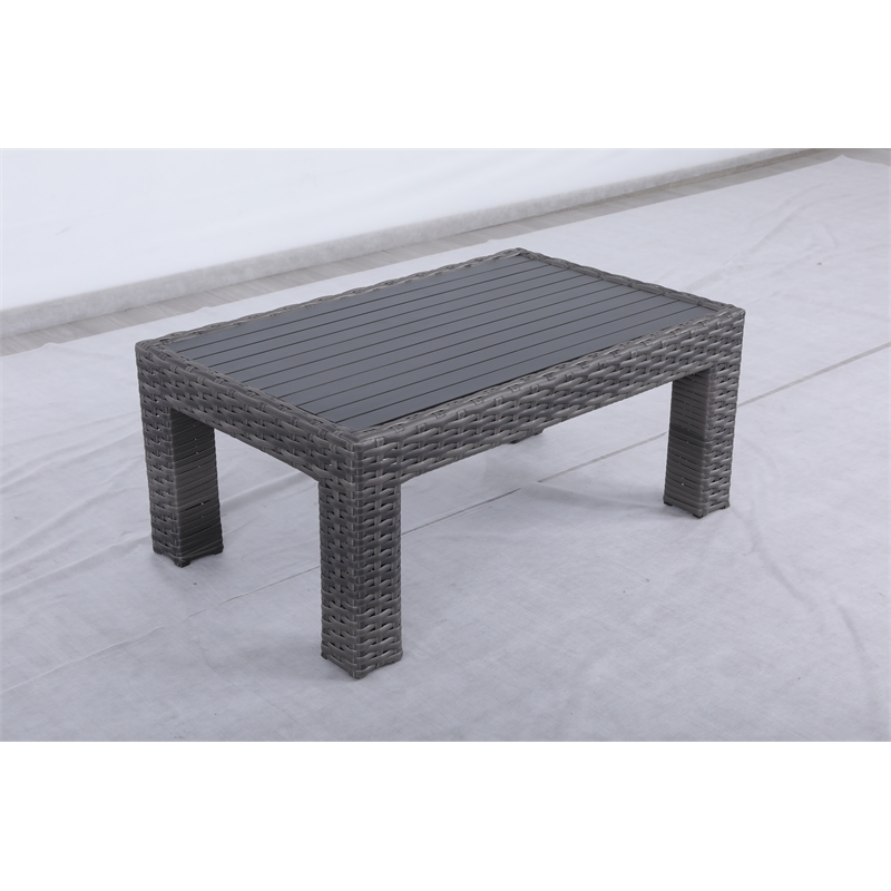 Bora Bora Two-Tone Wicker Rattan Coffee Table