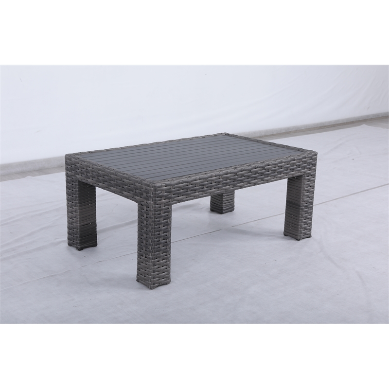 Bora Bora Two-Tone Wicker Rattan Coffee Table