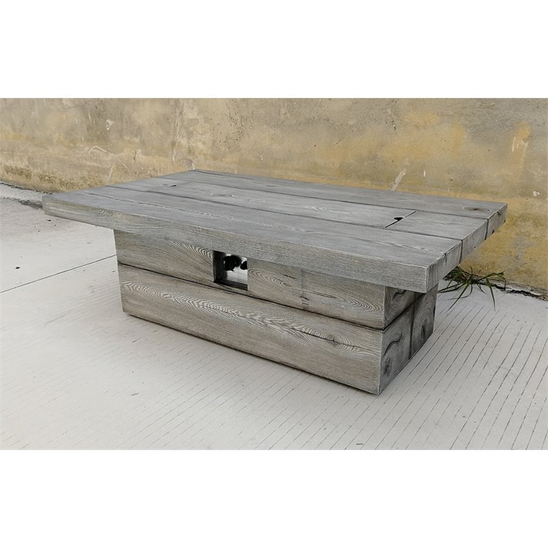 Fervor Glass Reinforced Concrete Firepit in Two-Tone Dark Gray
