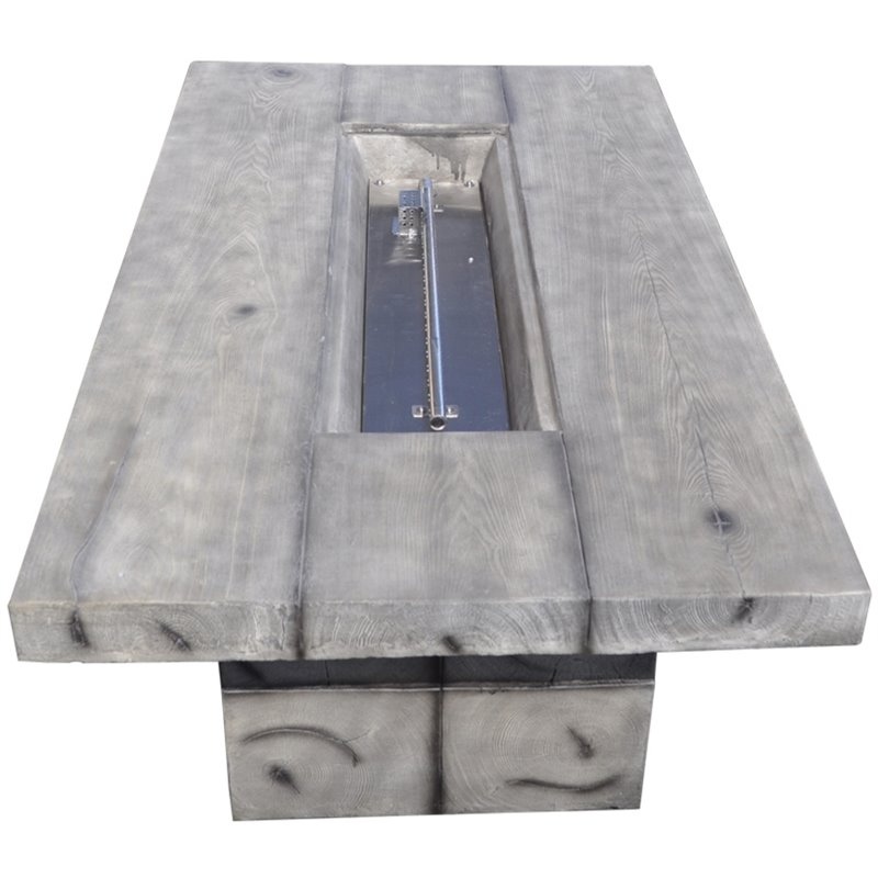 Fervor Glass Reinforced Concrete Firepit in Two-Tone Dark Gray