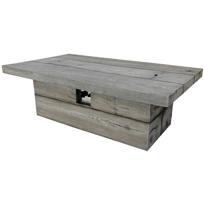 Fervor Glass Reinforced Concrete Firepit in Two-Tone Dark Gray