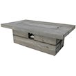 Fervor Glass Reinforced Concrete Firepit in Two-Tone Dark Gray