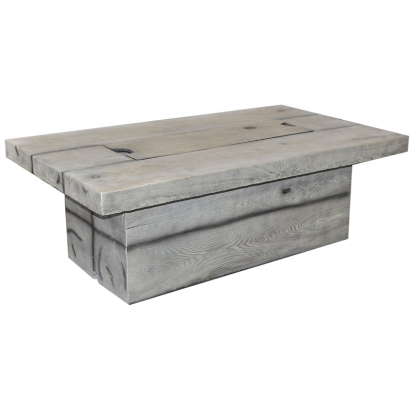 Fervor Glass Reinforced Concrete Firepit in Two-Tone Dark Gray