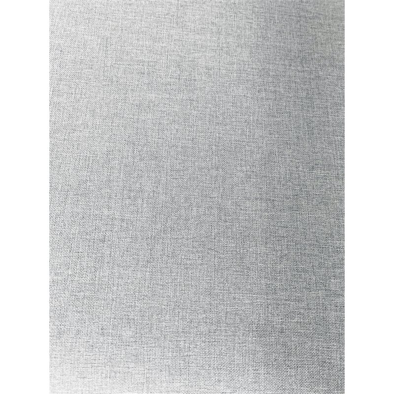 Cancun Aluminum Loveseat with Dark Gray Rope in Silver Cushion