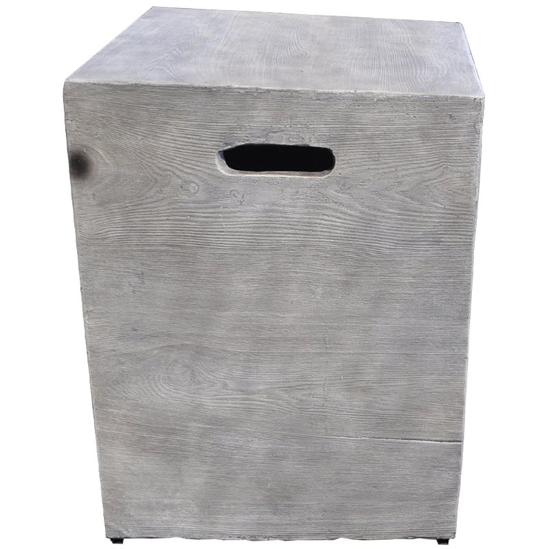 Fervor Glass Reinforced Concrete Tank Cover in Two-Tone Dark Gray