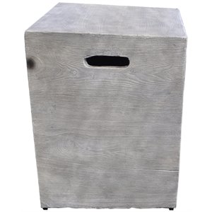 Fervor Glass Reinforced Concrete Tank Cover in Two-Tone Dark Gray