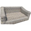 Hawaii Three-Tone Wicker Deep Seating Set in Silver Gray Cushion