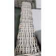 Hawaii Three-Tone Wicker Gray/Off White/Beige Arm Chair in Silver Gray Cushion