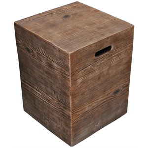 Log Glass Reinforced Concrete Tank Cover in Brown